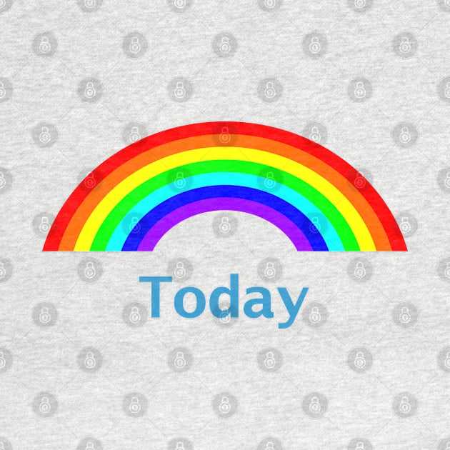 Be Positive Today Rainbow by ellenhenryart